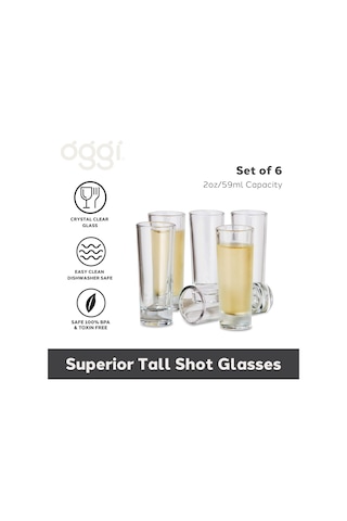 Shot Bardakları, S/6 Uzun, Şeffaf