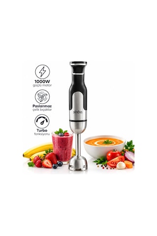 Çubuk El Blender Çelik Uçlu Dc Motor - 1000w Shb-7512 4801
