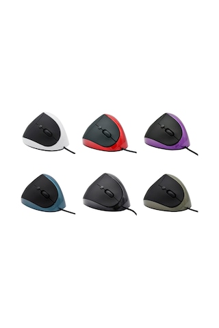 Jsy-05 6 Tuşlu Kablolu Dikey Fare Ergonomisi Brace Optik Fare Mavi Diğer