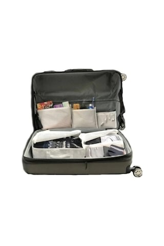 Bavul İçi Düzenleyici Valiz Organizer 6 Lı Set - Çizgili Renkli