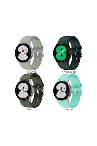 Samsung Uyumlu Galaxy Watch 4 Classic 42Mm Kordon Silikon Kordon