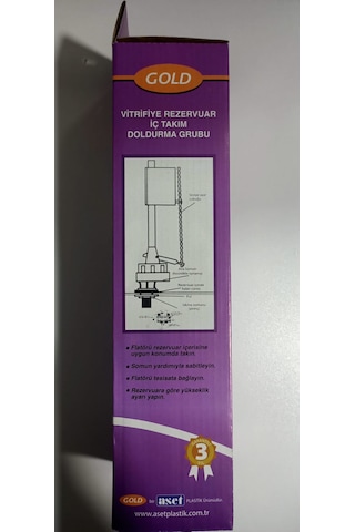 Gold Vitrifiye Rezervuar İç Takım Doldurma Grubu Flatör Şamandıra Beyaz