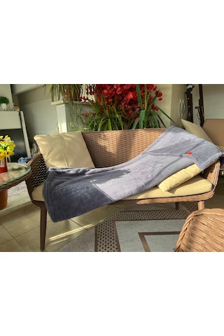 Wellsoft Tek Kişilik Battaniye 150x200 Antrasit