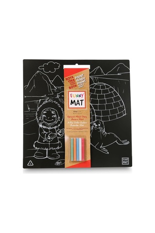 Funny Mat Black Kutup - Tebeşirli