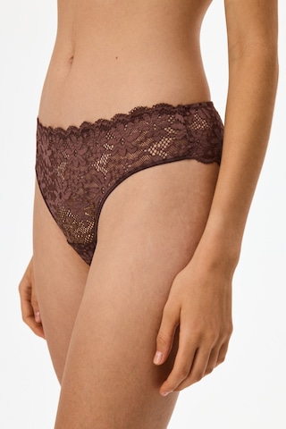Penti Kahverengi Dantelli Slip Külot Bn83