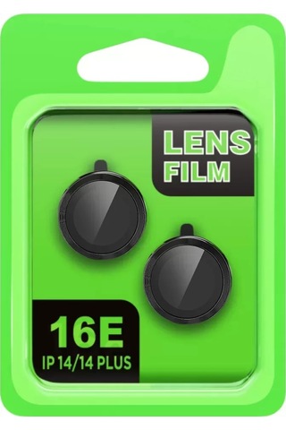 Mark Newface Apple iPhone Uyumlu 16e Raze Metal Kamera Lens - Siyah Najmaddin