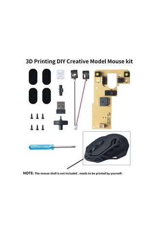 Gatherco Bambu Lab 3d Baskı Kablosuz Fare Dıy Yaratıcı Model 3d Yazıcı Parçaları Bilgisayar Parçaları