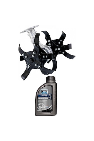 Swazer Sırt Tipi Benzinli Motorlu Tırpan Biçme Makinesi + Çapa Aparatı + Canavar Başlık+ 2T Yağ