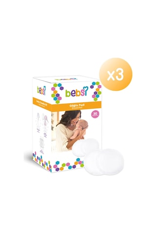 Bebsi Göğüs Pedi Seti 3lü Bulk