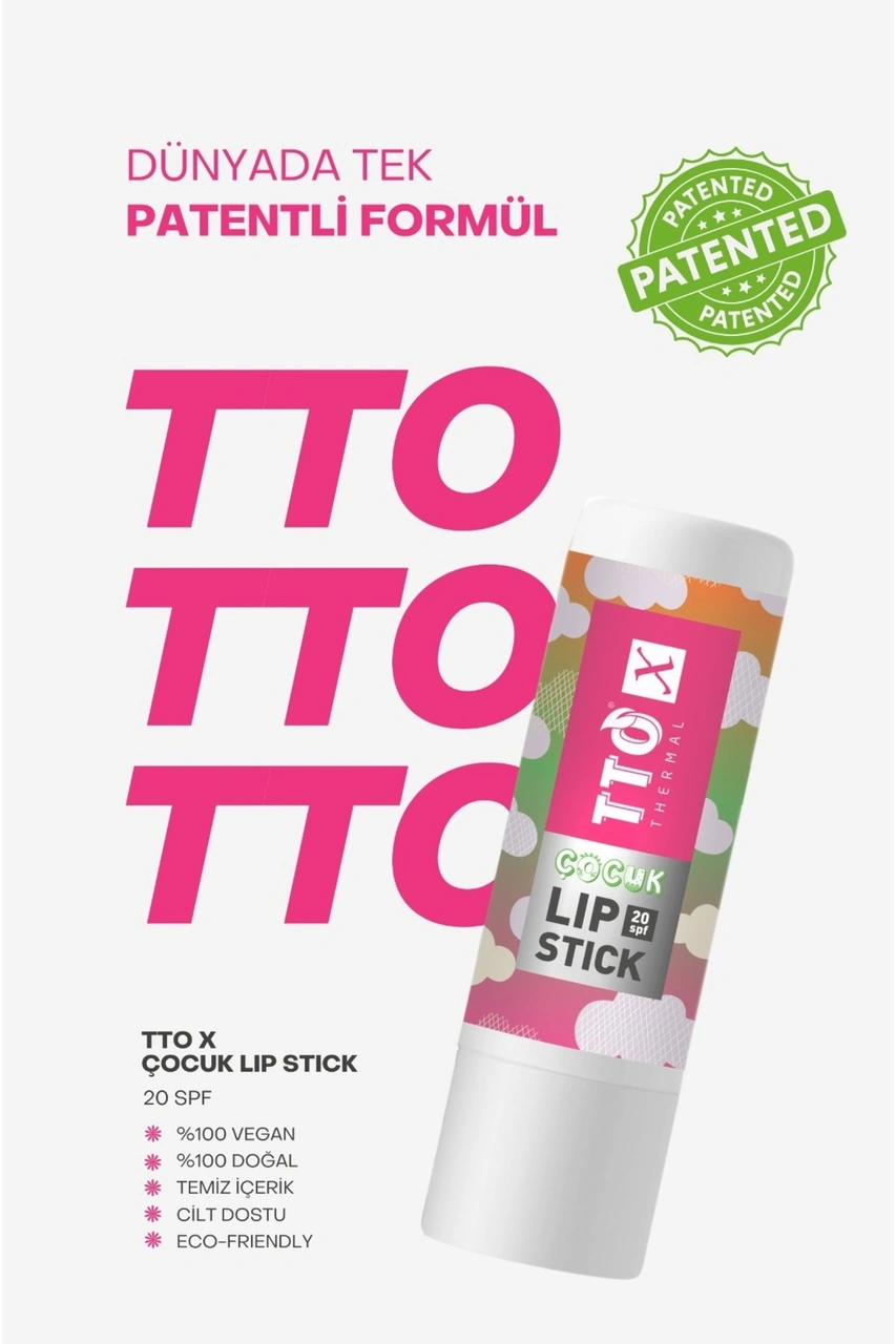Tto X Çilek Aromalı Çocuk Lip Stick 20 Spf Korumalı