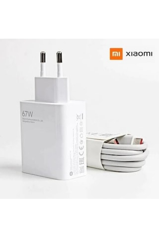 Redmi Note 12 Pro Uyumlu Mi 67W Hızlı Şarj Aleti Adaptörü + Kablo Seti