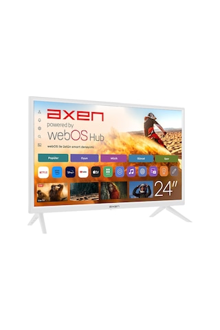 Axen AX24LEDI262C-B HD 24" 60 Ekran Beyaz Uydu Alıcılı webOS Smart LED TV
