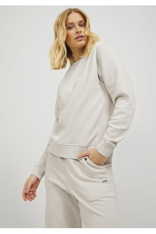 Jack & Jones Kadın Göğüste Jjxx Logolu Sweatshirt - Abbie 12223962 Moonbeam Krem