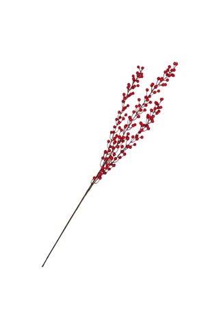 Yılbaşı Dekoru Kırmızı Berry Kokinalı Süslü Dekoratif Dal 85 Cm