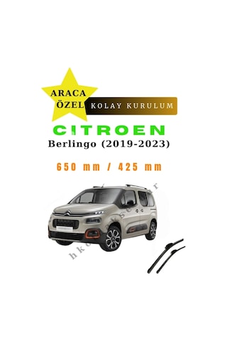 Citroen Berlingo 2019-2023 Araca Özel Silecek Ön İki Citroen Berlingo 2019-2023 Araca Özel Silecek Ön İki