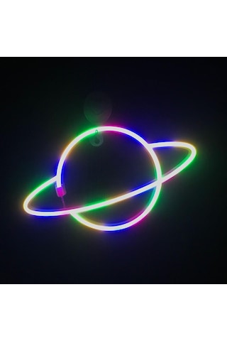 Homyl Usb/pil Led Neon Işık Burcu Duvar Lambası Çok-renkli Çok Renkli