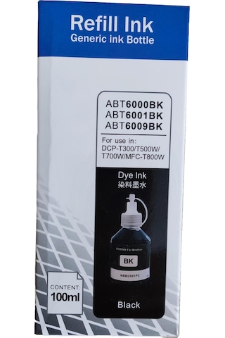 Melsan Brother Bt-6000bk Uyumlu Siyah Uyumlu Mürekkep 3x100 Ml Toplam 300 Ml