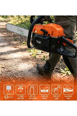 Kiwi Garden KGSW-7427 Benzin Motorlu Testere