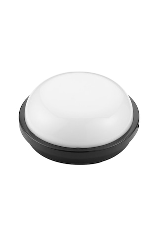 Balkon Lambası Teras Lambası Artos 15w Yuvarlak Siyah Banyo Lambası 6400k Beyaz Işık Tavan Lambası