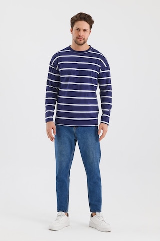 Alexander Gardi Alexandergardı Çizgili Regular Fit Sweatshırt E24-00158 001