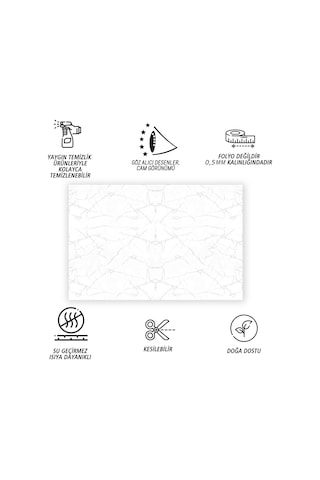Tink Kendinden Yapışkanlı Silver Desenli Pvc Panel 41x62 Cm