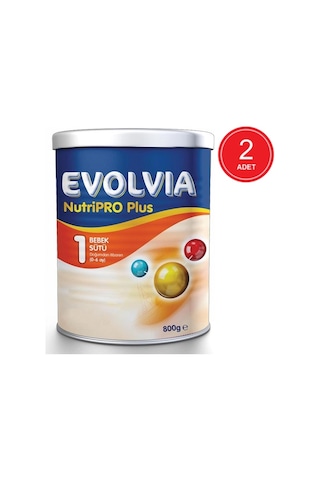 Evolvia Nutripro Plus 1 Bebek Sütü 0 - 6 Ay 2 x 800 G