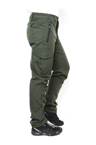 Mudwill Softshell Kargo Cepli Kışlık Pantolon-Haki