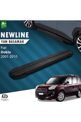 S-dizayn Fiat Doblo Newline Siyah Yan Basamak 183 Cm 2001-2010