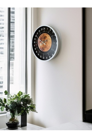 36 Cm Beyaz 24 Saat Göstergeli Özel Tasarım Duvar Saati Diğer 28221536