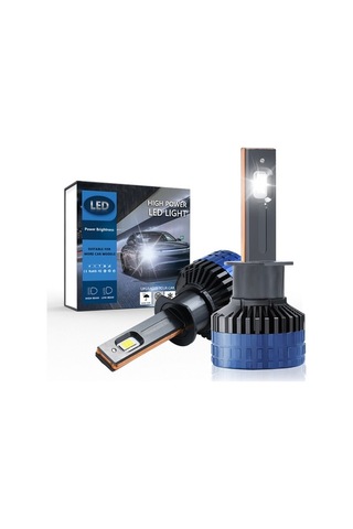 Ebitda P10 H1 36000lm Süper Parlak Led Far , Ip69k Su Geçirmez, 6000k Beyaz Işık, 2'li Paket