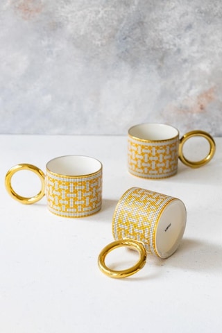 Atby 270cc Halka Kulplu Ring Porsolen Kupa Tekli 1 Adet Altın - Beyaz