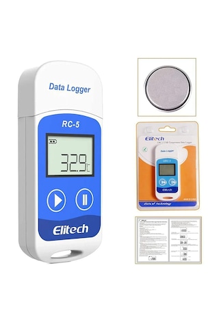 Elitech Rc-5 Usb Girişli Sıcaklık Kaydedici Datalogger Pdf Rapor 0