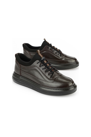 Ziya Erkek Hakiki Deri Sneaker 161423z88 Kahve 161423z88 300 40