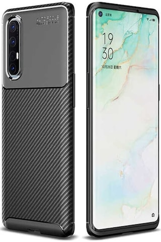 Oppo Reno3 Pro (Cph2009) Karbon Görünüm Negro Silikon Kilif 545542632