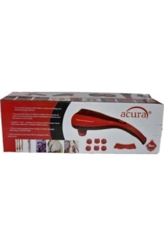 Pazly Paletli Masaj Aleti Değiştirilebilir Başlıklı Ac-738k Qi Kırmızı Kırmızı