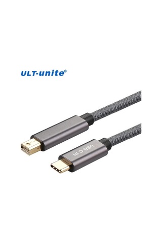 Pazly Type-c - Mini Dp Kablo 4k 60hz Usb-c Dönüştürücü, Ses Ve Video Senkron, Gri 2m Kablo
