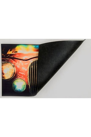 Araba Desenli Kauçuk İç Ve Dış Kapı Önü Paspası 40x70