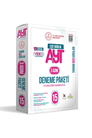 2026 3 Adım Yks-ayt Eşit Ağırlık Tm Mebi Özgün Sorular 15li Den