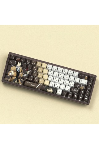 74 Tuş Yan Baskılı Termal Süblimasyon Pbt Manyetik-mekanik Uyumlu Klavye Tuşları Klavye Keycaps