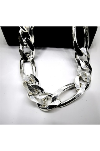 Omar Silver Erkek Figaro Gümüş Bileklik 11 Mm