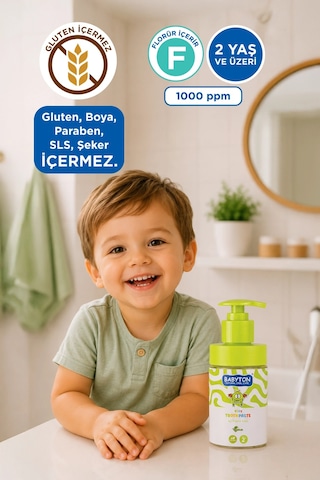 Doğal Aromasız 2 Yaş Ve Üzeri Florürlü Diş Macunu Pompalı 200 Ml Temel Bakım