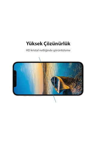 Ally Apple Uyumlu iPhone 13 Mini 5.4 9D Full Tempered Cam Ekran Koruyucu Siyah (368207493)