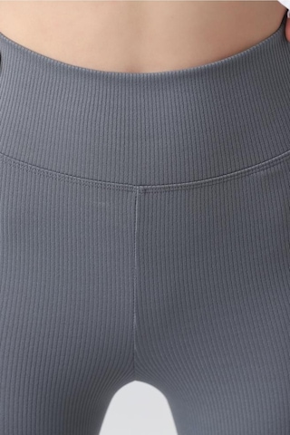 Kallima Antrasit Içi Polarlı Kışlık Yüksek Bel Toparlayıcı Fitilli Tayt Antrasit