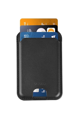 Standlı Magnetik Kartlık Wiwu Mw-003 Mag Wallet Siyah