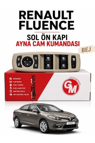 Renault Fluence Megane 3 Sol Ön Bej Cam Ve Ayna Kumanda Düğmesi 4 Lü 254000015r