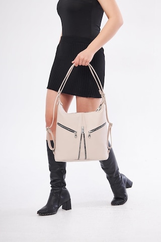 Derinss Leather Derinss Hakiki Deri Kadın Bej Sırt Ve Omuz Çantası Dkb501 001
