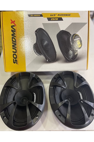 Soundmax Sx-M69Xh 6/9 Oval Midrange 250W 100Wrms İki Adet