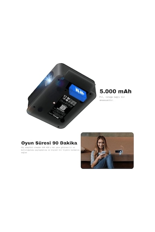 Hpy Pazar Aun A30c Pro Taşınabilir Wifi Mini Projektör Ev Sineması