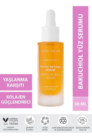 Bade Natural Bakuchiol Phyto Retinol Yüz Serumu Yaşlanma Ve Kırışıklık Karşıtı 30 ML