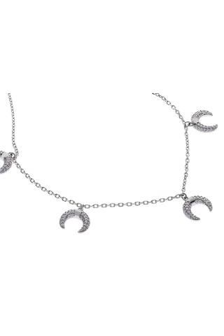 Kadın Ay Model Gümüş Halhal Silver